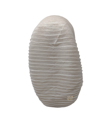 SG PR02-WH White Cotton Lurex Pleated Adjustable Pre-Tied Bandanna myselflingerie.com